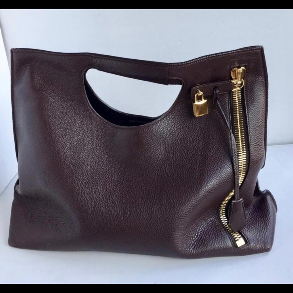 TOM FORD burgundy Alix bag